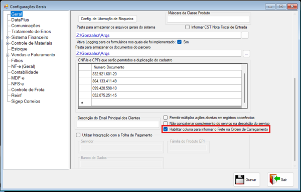 Configurações -> Configurações Gerais -> Geral